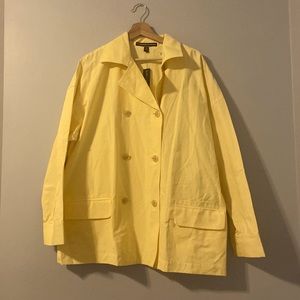 Ellen Tracy lightweight yellow blazer